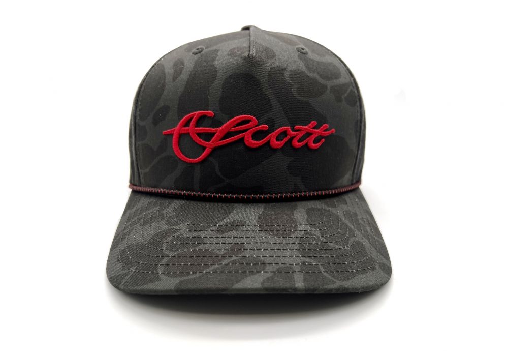 Scott Hat Dark Camo With Rope