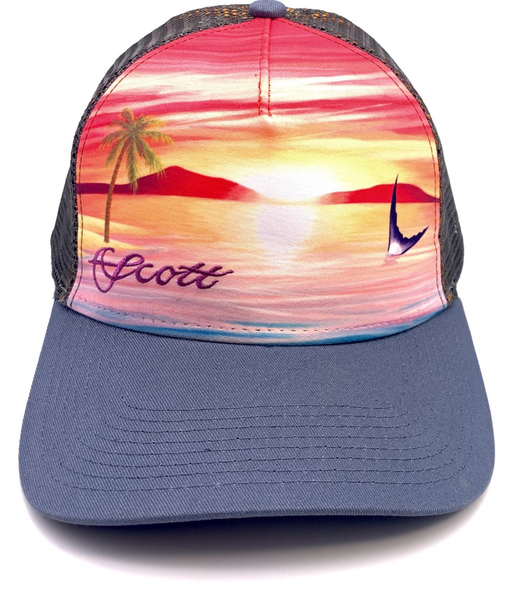 Scott Hat Sunset With Permit Tail